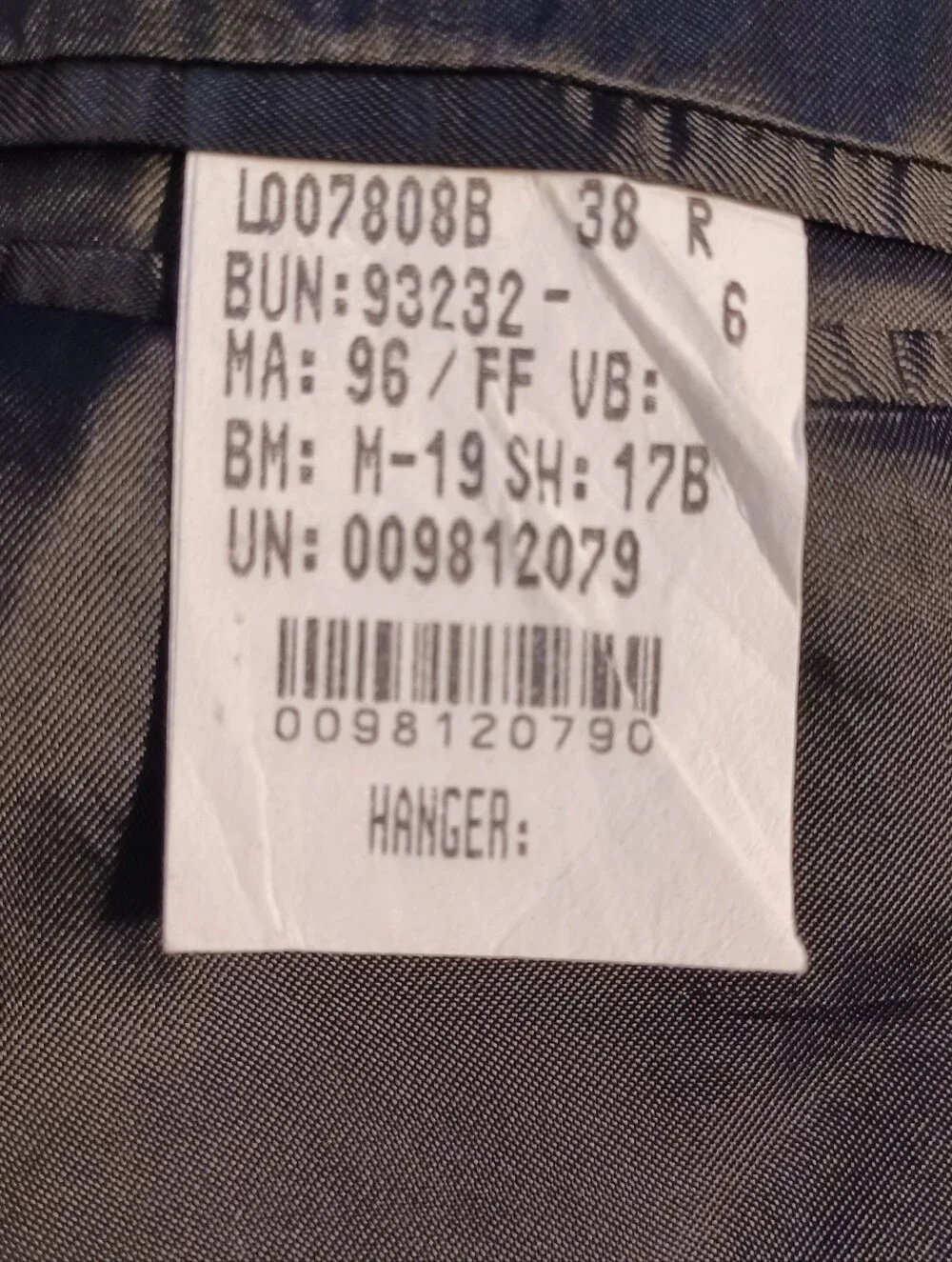 Ralph Lauren Men's Dark Charcoal Pinstripe Suit Blazer. 38R
